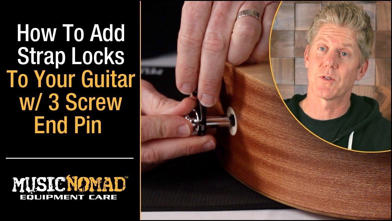 Adding Strap Locks To Your Acoustic Guitar Has Never Been Easier