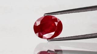 4.81-Carat Rare Unheated Eye-Clean Blood Red Burmese Ruby (GRS)
