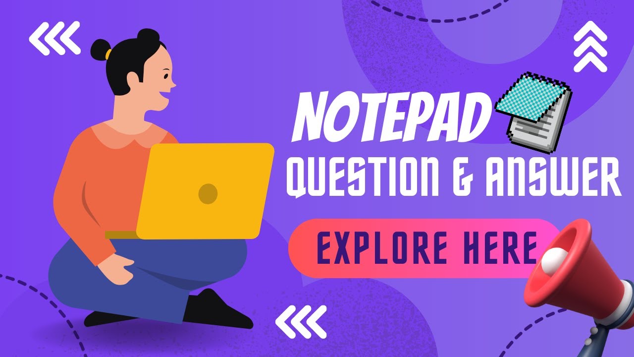 Notepad Question & Answer mcq #computerbasics #notepad # ...
