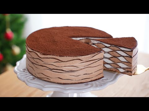 No-Oven       .  Chocolate Crepe Cake  Cup measure