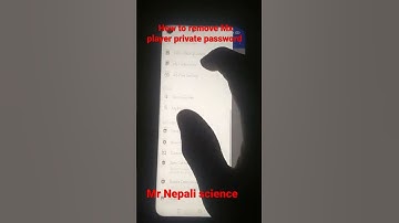 how to remove Mx player private password in Hindi [ #mrnepaliscience ]#shorts #youtube #shortsvideo