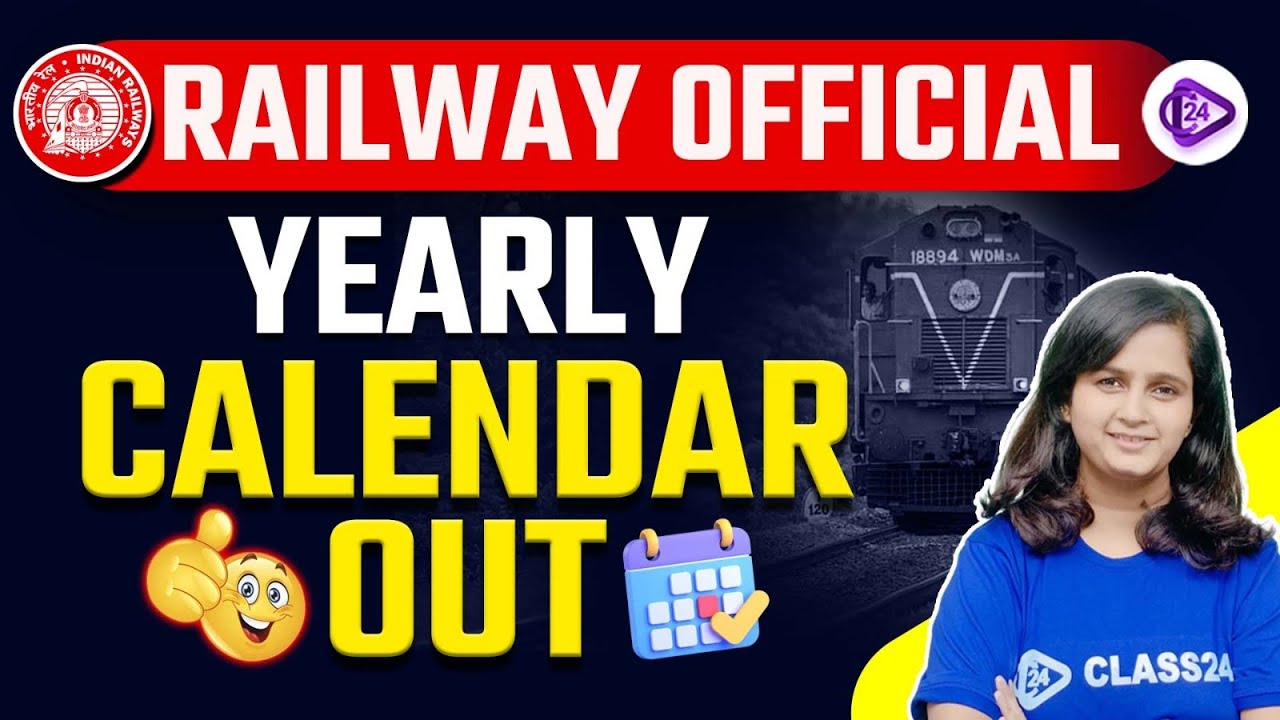 Rrb annual calendar 2024 out rrb official news railway annual