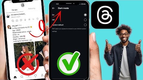 dark mode on threads apply  | threads dark mode
