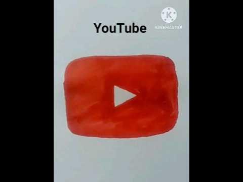 how to draw YouTube logo easy for beginners #shorts - YouTube
