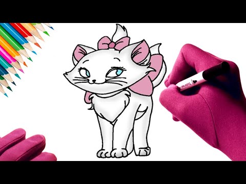 Como desenhar a Gatinha Marie 😸 