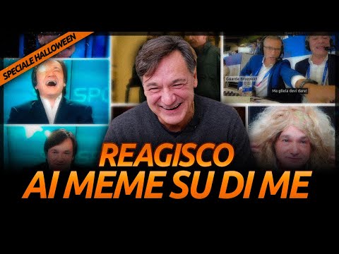 REAGISCO AI MEME SU DI ME [La mia squadra mi ha fatto uno SCHERZETTO di Halloween] | Fabio Caressa