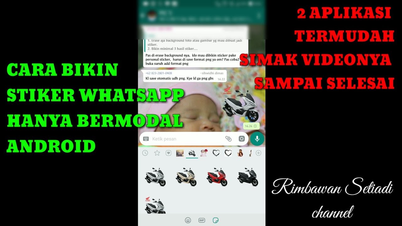  tutorial android stickerWA CARA PALING MUDAH BIKIN  