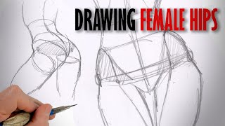 How to draw female hips