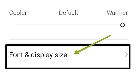 How to customize font size in oppo A96, display setting oppo a96 phone