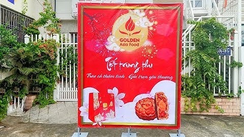 Backdrop ngoài trời - Mô hình quảng cáo ra mắt sản phẩm