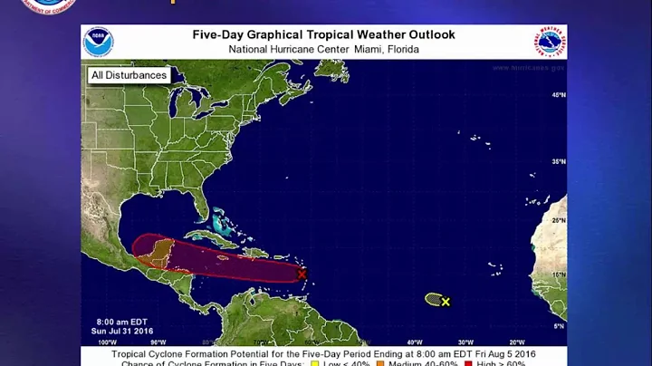 9am Weather Briefing for July 31, 2016