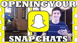 OPENING FAN SNAPCHATS!!
