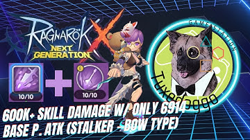 ROX F2P Stalker Long Bow Dip + Ranged Toxic Attack 600k Critical #ragnarokxnextgeneration #rox