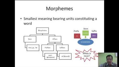 (IT-VIII-SEM) ONLINE CLASS (31-05-2021)  Morphological Analysis and the Lexicon