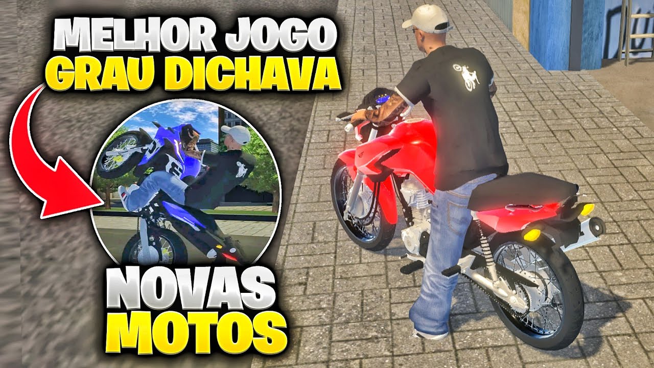 SAIU UM NOVO JOGO DE MOTO PARA ANDROID 😲 GRAU DE RUA COM FISICA REALISTA  🔥🥵 