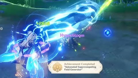 How to beat Automated Supercomputing Field Generator + Achivement - Genshin impact