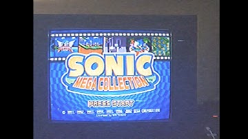 Sonic Mega Collection - Title Screen & Intro Video (VHS Styled)