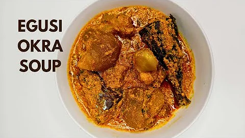 HOW TO COOK EGUSI SOUP WITH OKRO | Egusi Okra Soup | Okra Recipes
