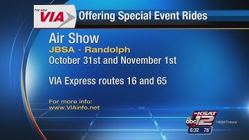 VIA offering rides to several events