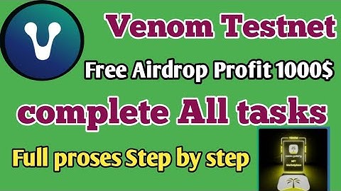 venom network testnet airdrop task complete mobile se VenomWallet  Web3World VenomBridge VenomStake