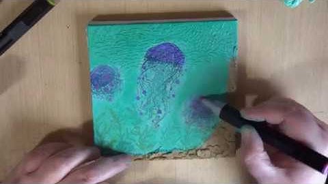 Mixed Media Canvas-Under the sea