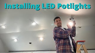 Installing Potlights in the Garage!!!!!