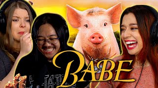 Tears🥲 & Laughter😂 Australian forces Canadians to watch "Babe" 🐷 ft. @CineBingeReact
