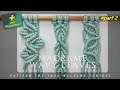 DIY Macrame Wavy Leaves Pattern For Your Macrame Project | Macrame Floral (Part 2)