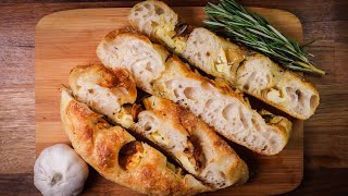 How To Make The Perfect Sourdough FOCACCIA w/ Cheddar & Onions | Detailed Recipe