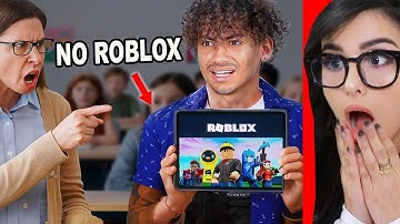 Mean Teacher BANS Roblox From School ft. Foltyn