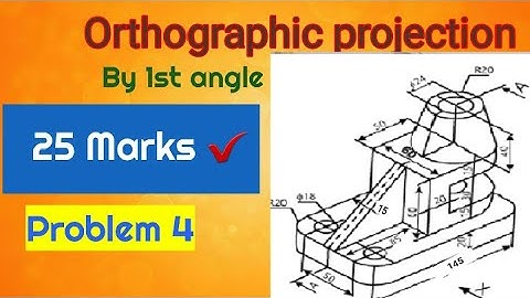 5.4 How to draw orthographic projection for a given isometric view / Engineering Graphics