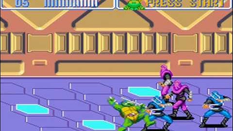 Teenage Mutant Ninja Turtles IV: Turtles in time SNES walkthrough part 4