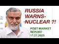Daily stock market update tamil 17 July 2025 ஷேர் மார்க்கெட் #premarketreport #postmarketreport
