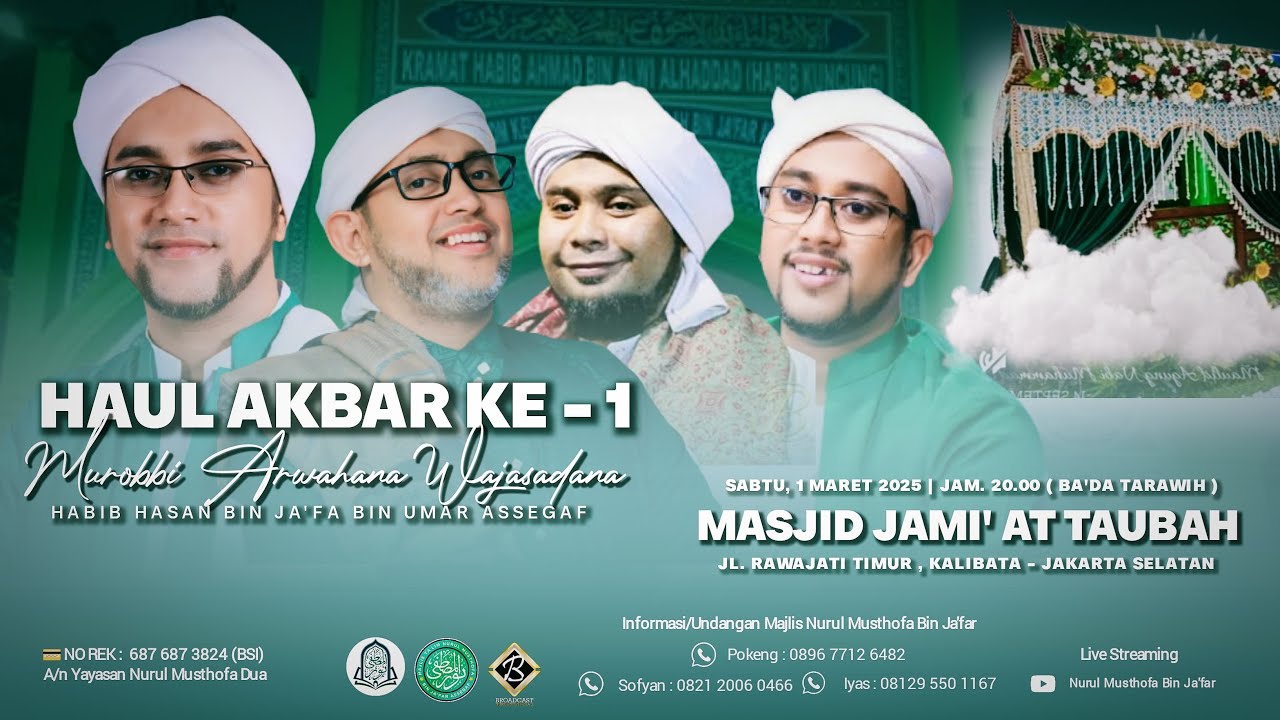 🔴LIVE! HAUL AKBAR  |  Sabtu 1 Maret 2025 | Masjid At Taubah (Habib Kuncung)