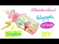 Perfume bottle shaker charm- UV resin- Miniature Sweet- crafts- DIY