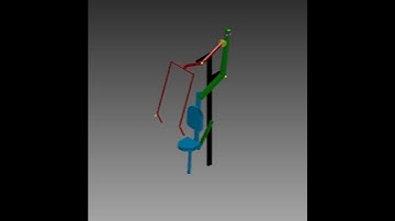Isometric View of Weight Lifting Machine Simulation