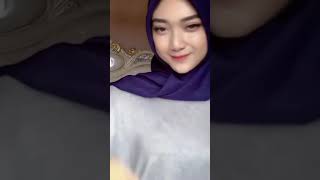 hijab style || kak intan cantik dan pinter goyang#hijabgununggede #hijabstyle #tiktok #viral