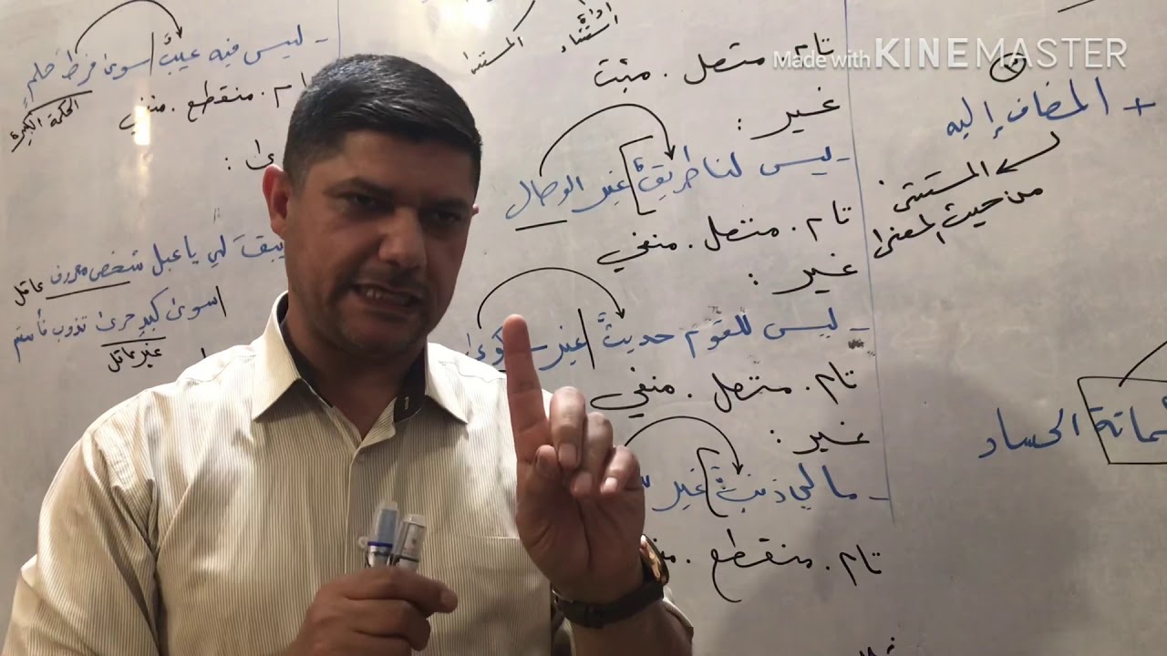 اسلوب الاستثناء المحاضرة السابعة ( غير سوى)