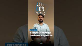 5 Smart Ways to Manage Business Expenses #accounting101