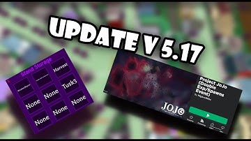 Project Jojo | Update V 5.17 New Exp rate, More stand slots & Percentage chances [PJJ]