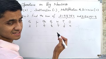 Class - 5; Ch - 3; Operations on Big Numbers - Addition