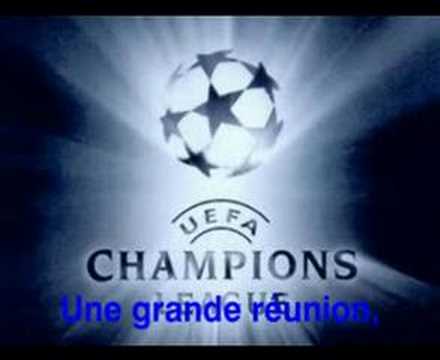 Anthem Champions League UEFA with lyrics