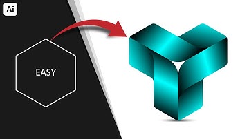 Design A 3D Modern Logo in Adobe Illustrator Tutorial For Beginner