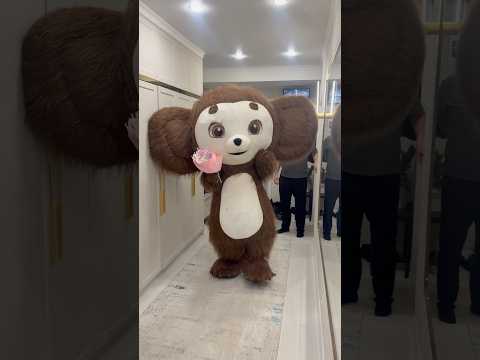 Двойные эмоции приглашенный гость Чебурашка и белый медведь 🤩. #shorts