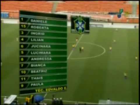 Brasil 6x2 Venezuela Semifinal Sul Americano Sub 17 Futebol feminino 2010