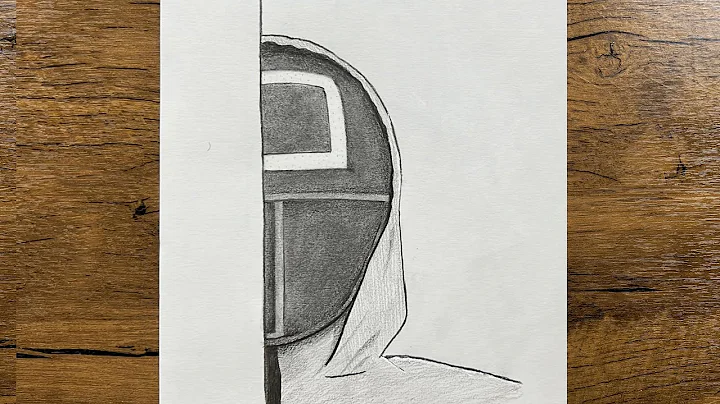 Easy squid game drawing | How to draw squid game guard step-by-step