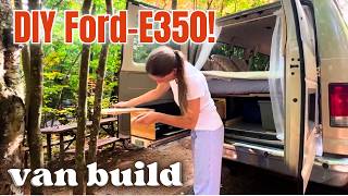 Ford E-350 Van Tour—I Built This Van With NO Experience!