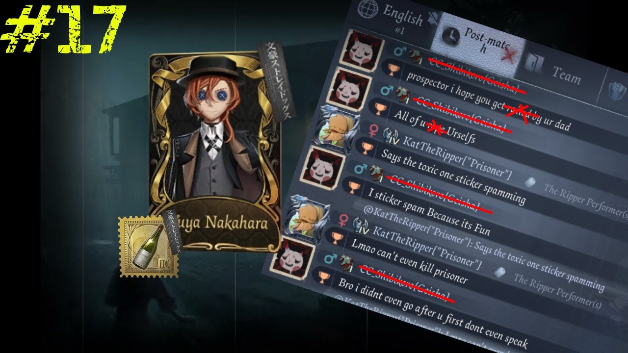 Toxic Geisha gets grounded and made fun of ^^ | Identity V Ranked Survivor