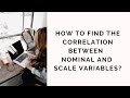 How to find correlation between a nominal variable and scale variable using spss eta correlation