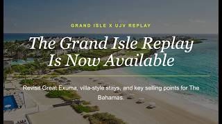 Grand Isle x UJV Replay Villa Luxury in Great Exuma